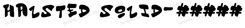 Halsted Solid字体转换